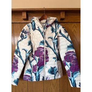 Columbia Women's Floral Puffer Jacket Hooded | Insulated Zip Coat